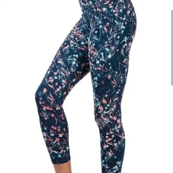 Sweaty Betty Power 7/8 Length Legging Beetle Blue Mystical Floral - Picture 11 of 12